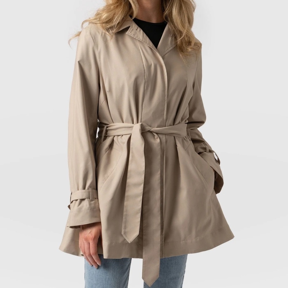 Classic Tan Trench Coat for Women